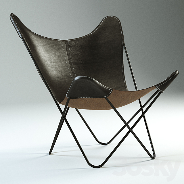 BKF Butterfly Chair 3DSMax File - thumbnail 1