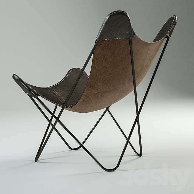 BKF Butterfly Chair 3DSMax File - thumbnail 2