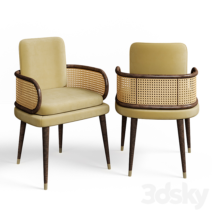 Blakey Dinind Mezzo Chair 3DS Max Model - thumbnail 2