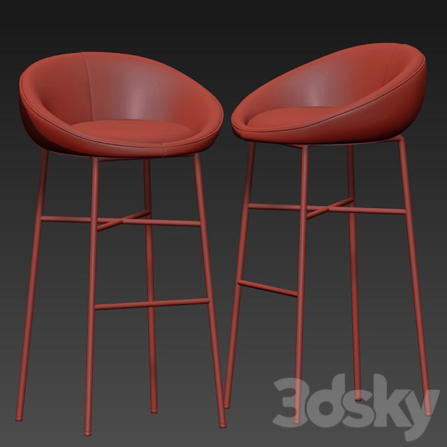 Bloom Bar Stool 3DSMax File - thumbnail 3