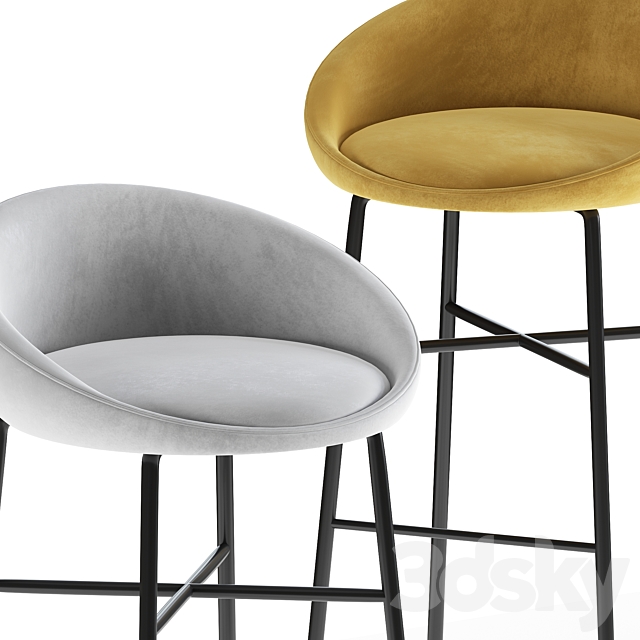 BLOOM BAR STOOL 3DSMax File - thumbnail 3