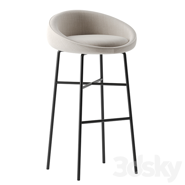 BLOOM BAR STOOL by Parla 3DSMax File - thumbnail 1