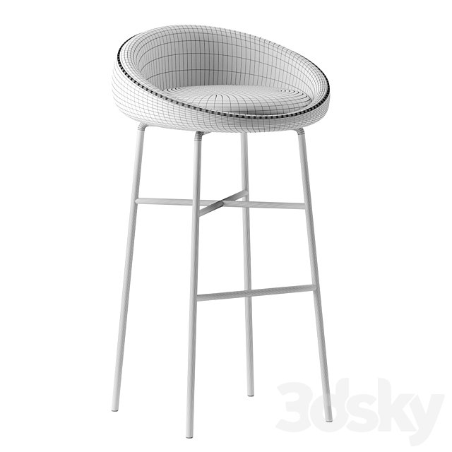 BLOOM BAR STOOL by Parla 3DSMax File - thumbnail 3