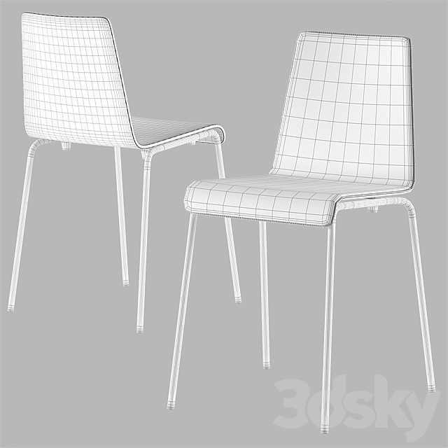 Blu Dot _ Chair Chair 3DS Max Model - thumbnail 3