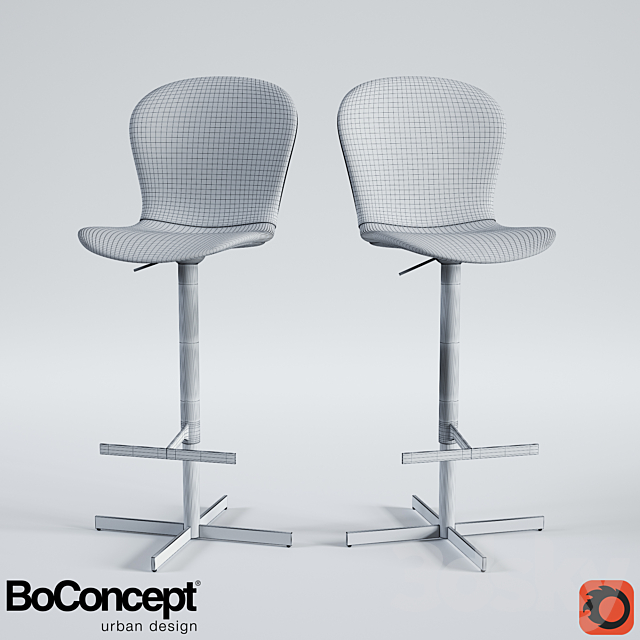 BoConcept Adelaide Chair 3DSMax File - thumbnail 2