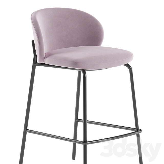 BoConcept Princeton Barstool 3DS Max Model - thumbnail 3