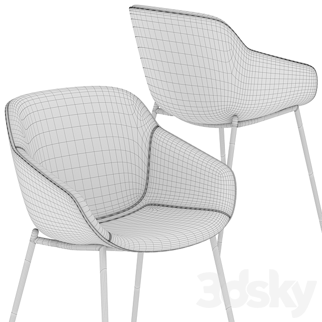 Boconcept Vienna chair 3DSMax File - thumbnail 3