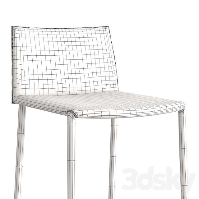 Boheme bar stool 3DSMax File - thumbnail 4