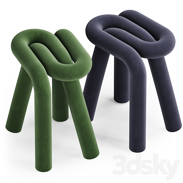 Bold stool by mustache 3DSMax File - thumbnail 2