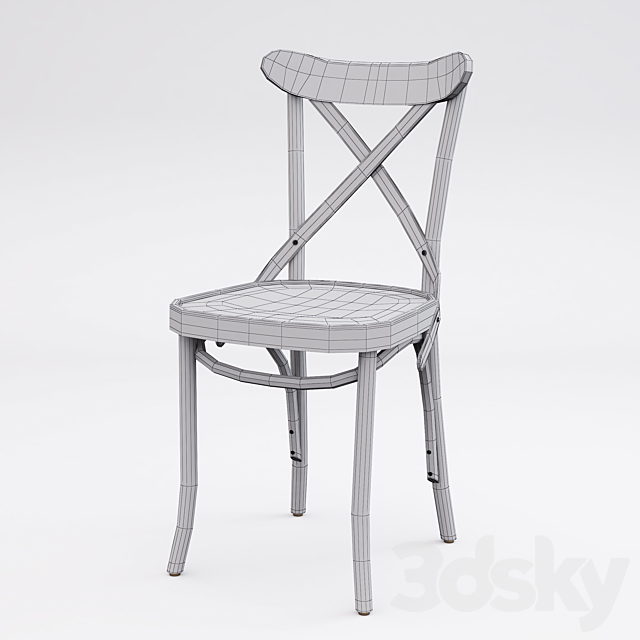 Bon Bentwood Chair 3DS Max Model - thumbnail 3