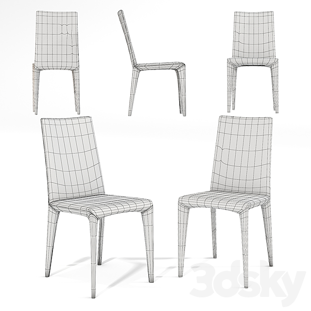 Bonaldo Filly up chair 3DSMax File - thumbnail 2