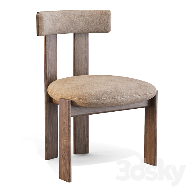 Bonaldo: Pi – Dining Chair 3ds Max - thumbnail 2