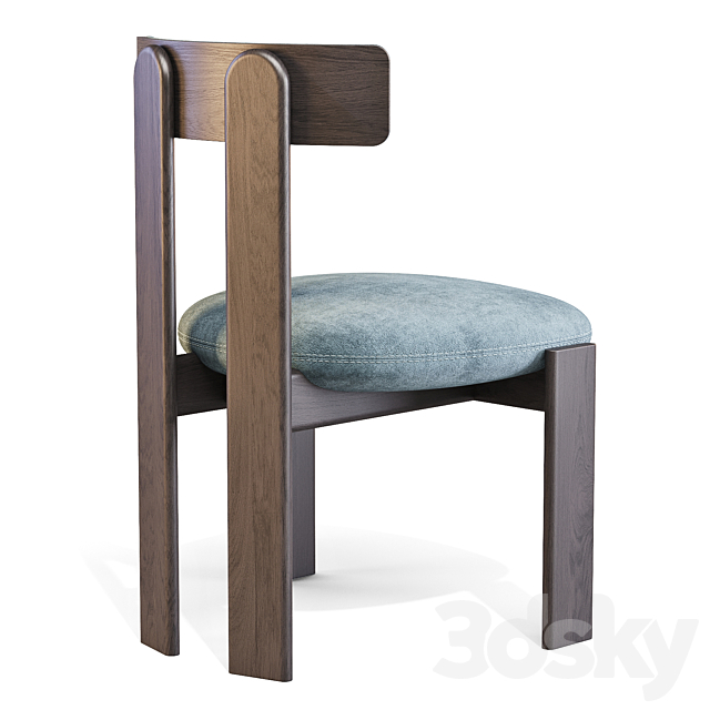 Bonaldo: Pi – Dining Chair 3ds Max - thumbnail 3