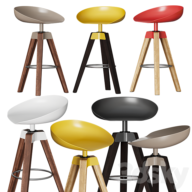 Bonaldo Plumage Stool 3DSMax File - thumbnail 1