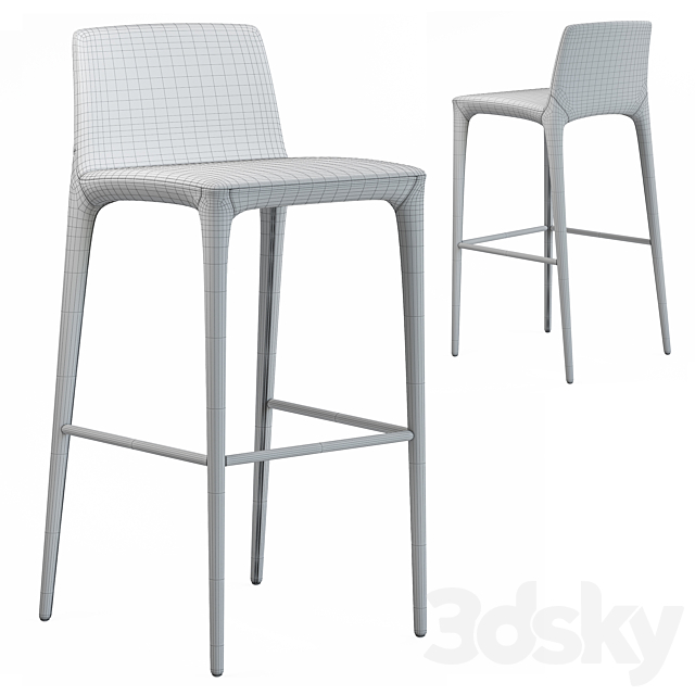 Bonaldo Rest Too Stool 3DS Max Model - thumbnail 3