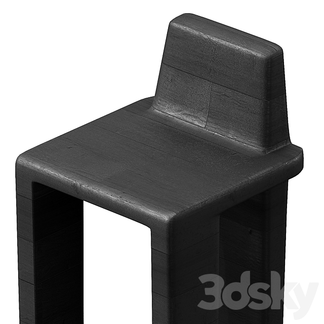 Bone Counter Stool 3DSMax File - thumbnail 2