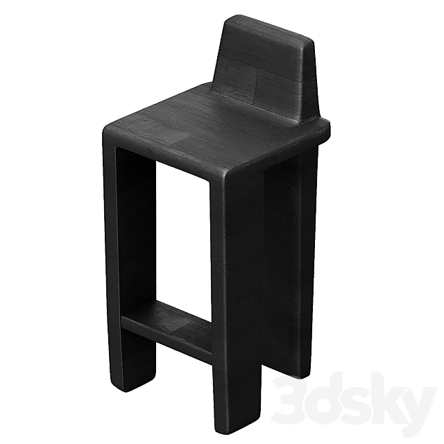 Bone Counter Stool 3DSMax File - thumbnail 3