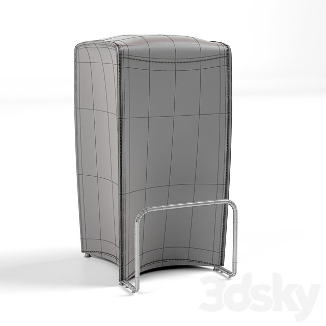 Bongo lapalma Bar stool 3DS Max Model - thumbnail 3