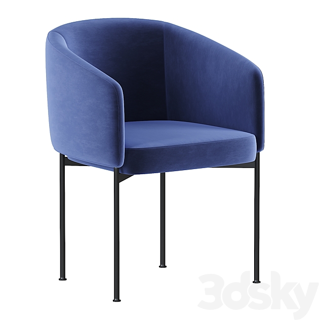 Bonnet dining chair by Adea 3DSMax File - thumbnail 3