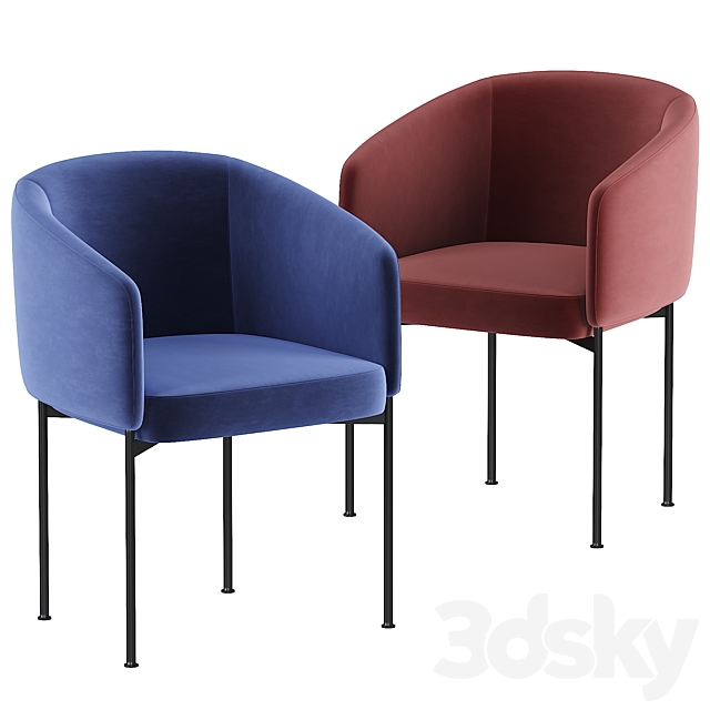 Bonnet dining chair by Adea 3DSMax File - thumbnail 4