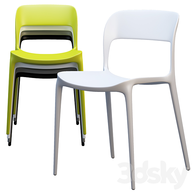 Bontempi Gipsy Dining Chair 3ds Max - thumbnail 1