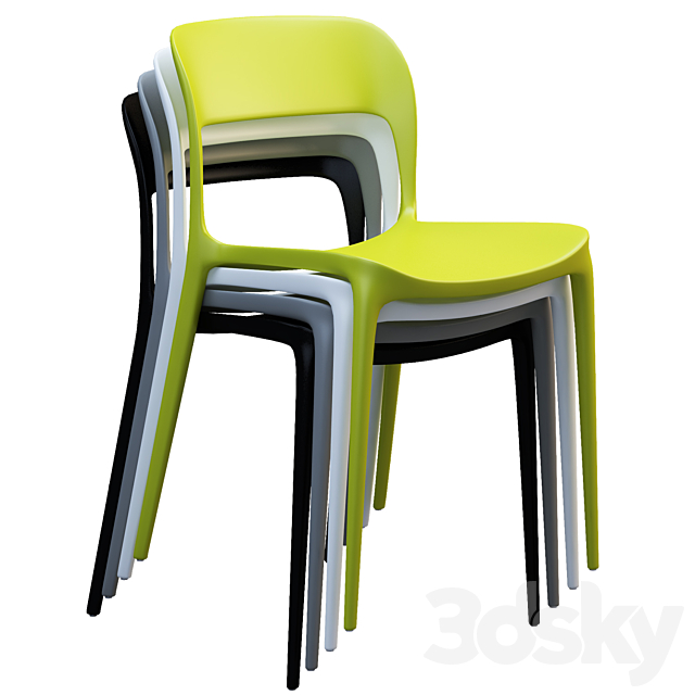 Bontempi Gipsy Dining Chair 3ds Max - thumbnail 2