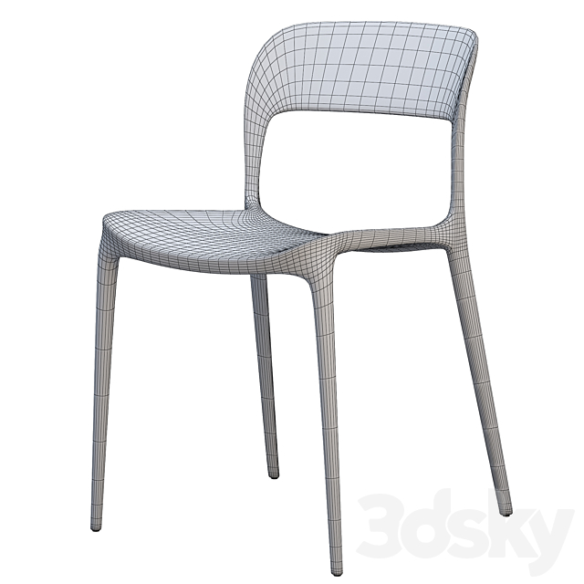 Bontempi Gipsy Dining Chair 3ds Max - thumbnail 3