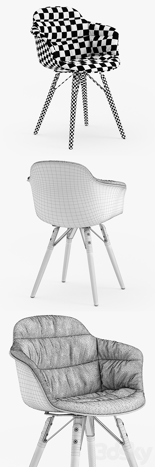 Bontempi Mood covered armchair 3DSMax File - thumbnail 3