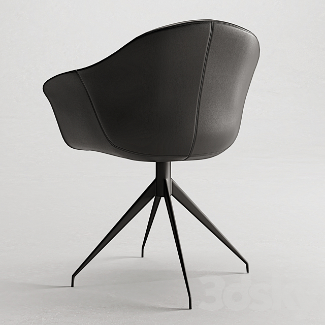 Bordeaux Office Chair 3ds Max - thumbnail 2