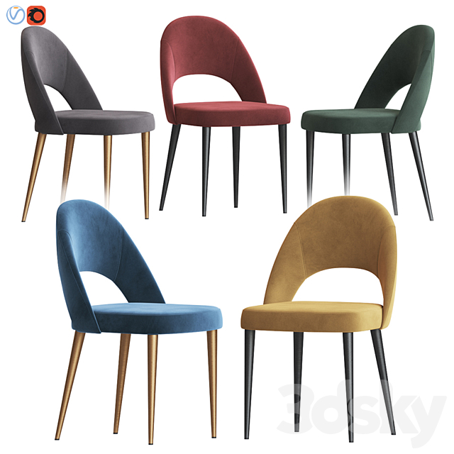 Boston Dining Chair Deephouse 3DSMax File - thumbnail 1