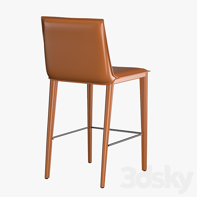 Bottega Counter Stool 3DS Max Model - thumbnail 3