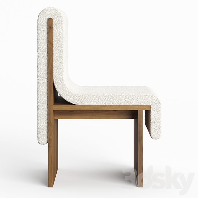 Bower Melt Dining Chair 3DS Max Model - thumbnail 4