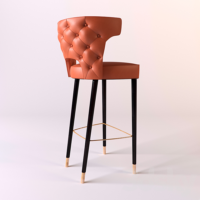 BRABBU design KANSAS BAR CHAIR 3DSMax File - thumbnail 2