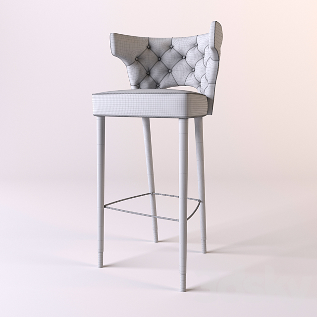 BRABBU design KANSAS BAR CHAIR 3DSMax File - thumbnail 3