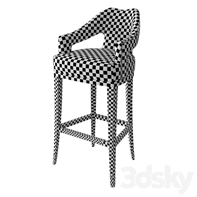 Brabbu №20 Bar chair 3DS Max Model - thumbnail 3