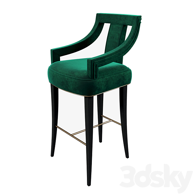 Brabbu Eanda Bar Chair 3DSMax File - thumbnail 1