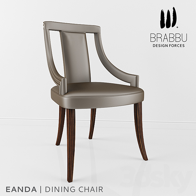 Brabbu – Eanda Dining Chair 3DS Max Model - thumbnail 1