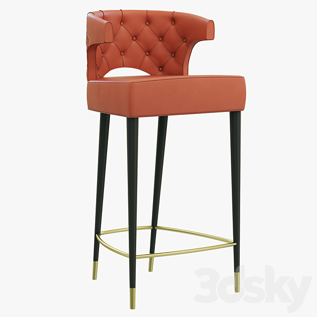 Brabbu Kansas Bar Chair 3DSMax File - thumbnail 1