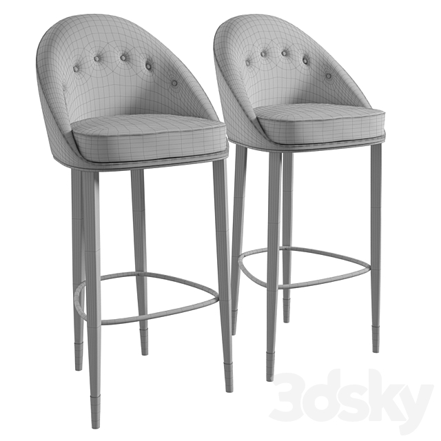 Brabbu Malay Bar Chair 3DSMax File - thumbnail 2