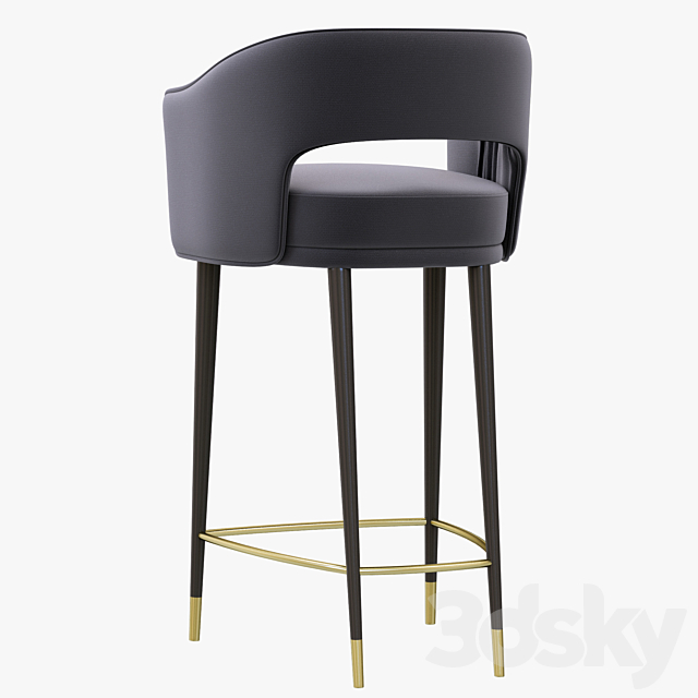 Brabbu STOLA Bar Chair 3DSMax File - thumbnail 2