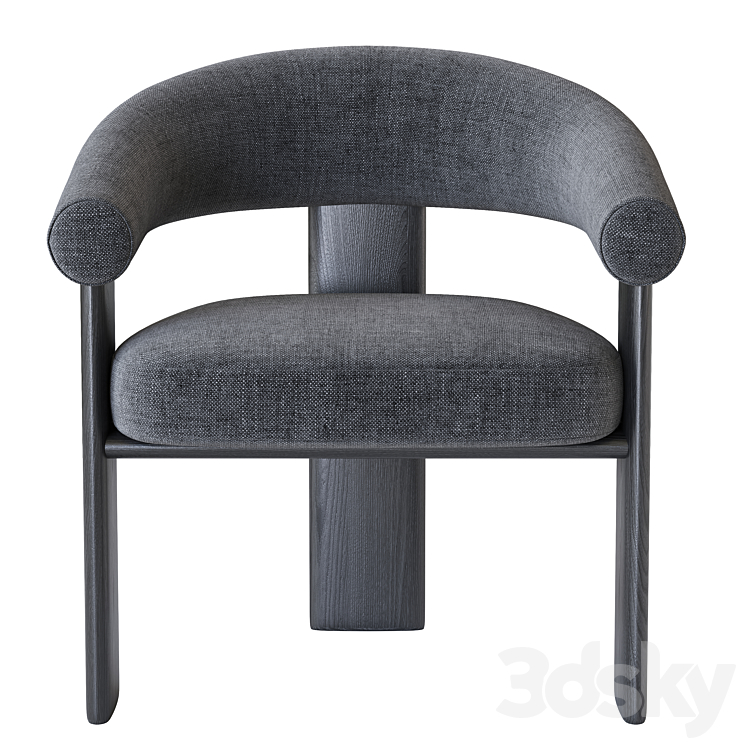 Bracci Chair 3DS Max Model - thumbnail 2