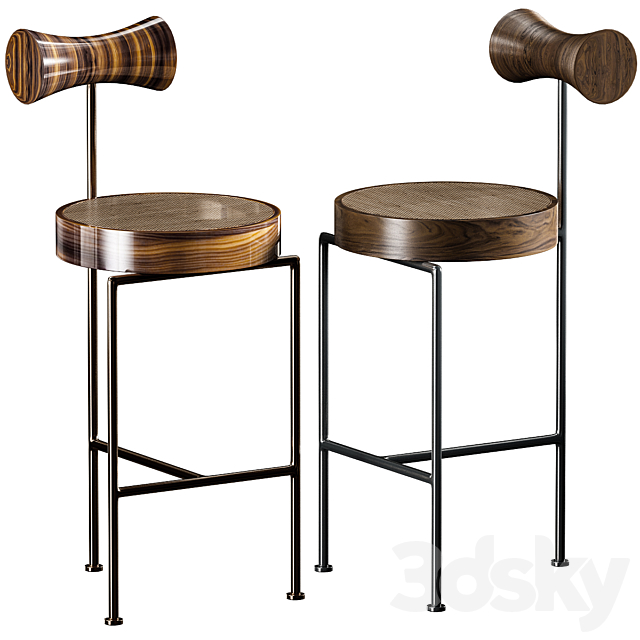 Brasil Design Apartment bar stool 3DSMax File - thumbnail 1