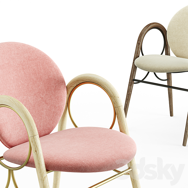 Brdr. Kruger arkade chair 3ds Max - thumbnail 3