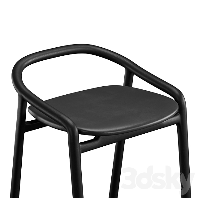 Brioni bar stool by woak 3DS Max Model - thumbnail 5