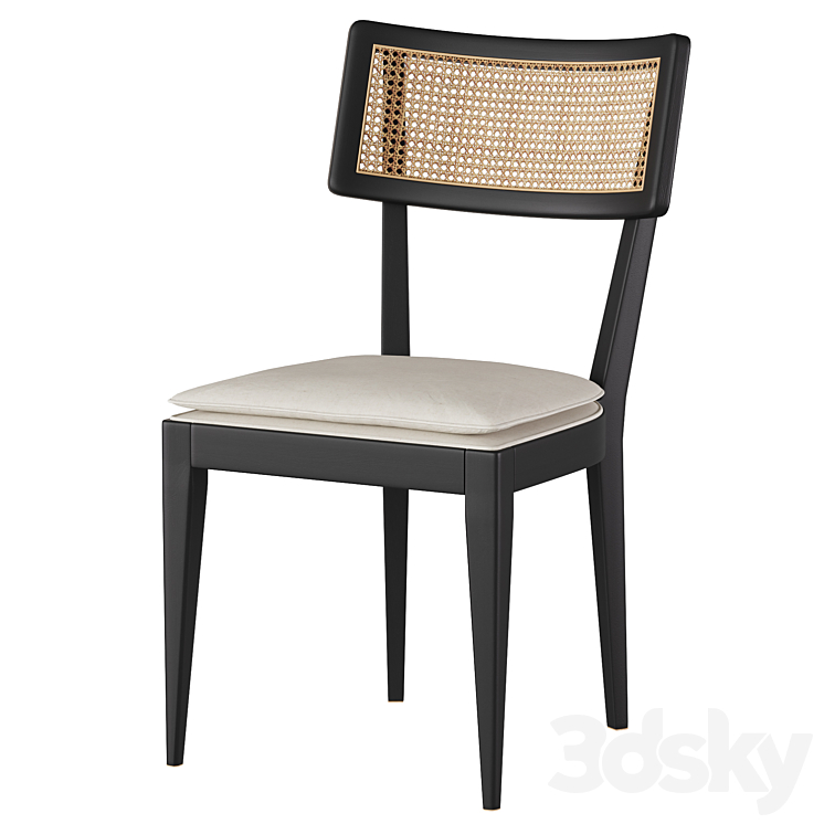 Britt Dining Chair 3DS Max Model - thumbnail 1