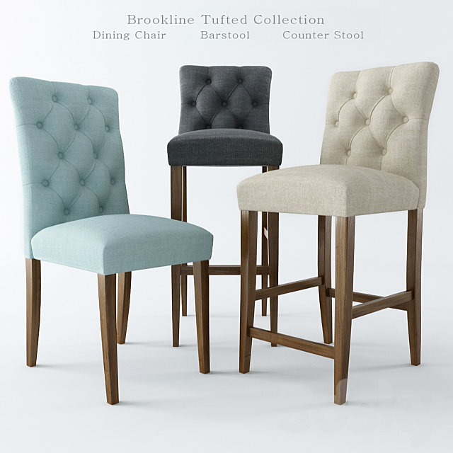 Brookline Tufted Collection 3DSMax File - thumbnail 1