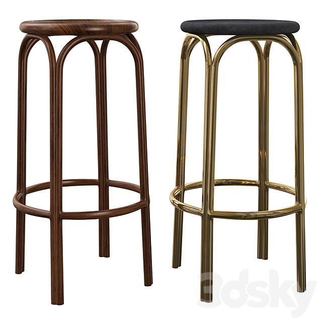 Brooklyn Bar Stool Vondom 3DSMax File - thumbnail 1