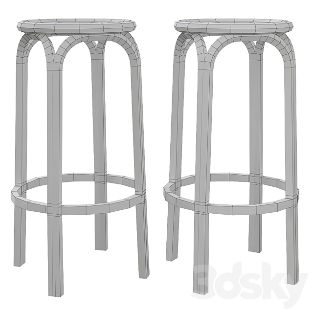 Brooklyn Bar Stool Vondom 3DSMax File - thumbnail 2