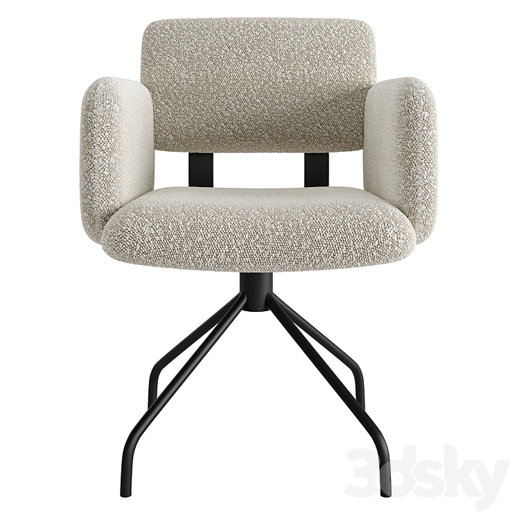 Brooks chair 3DS Max Model - thumbnail 2