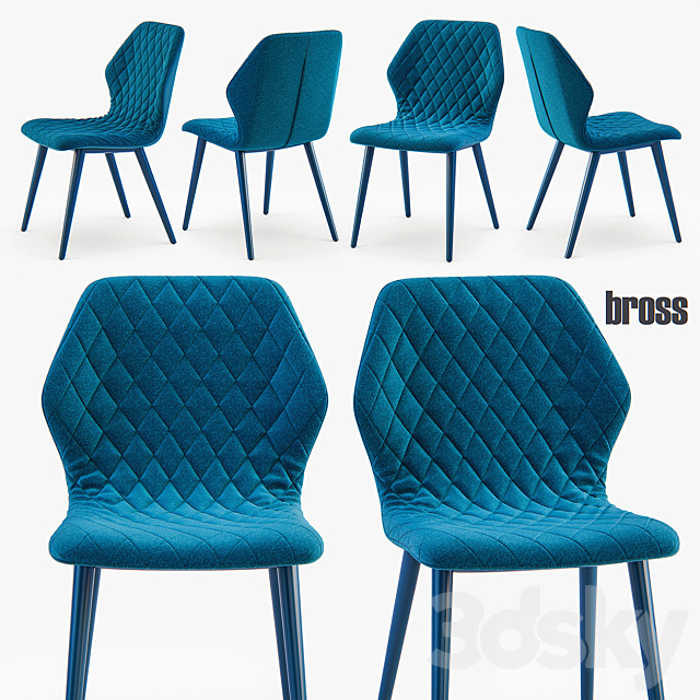 Bross Italia Ava chair 3DSMax File - thumbnail 1